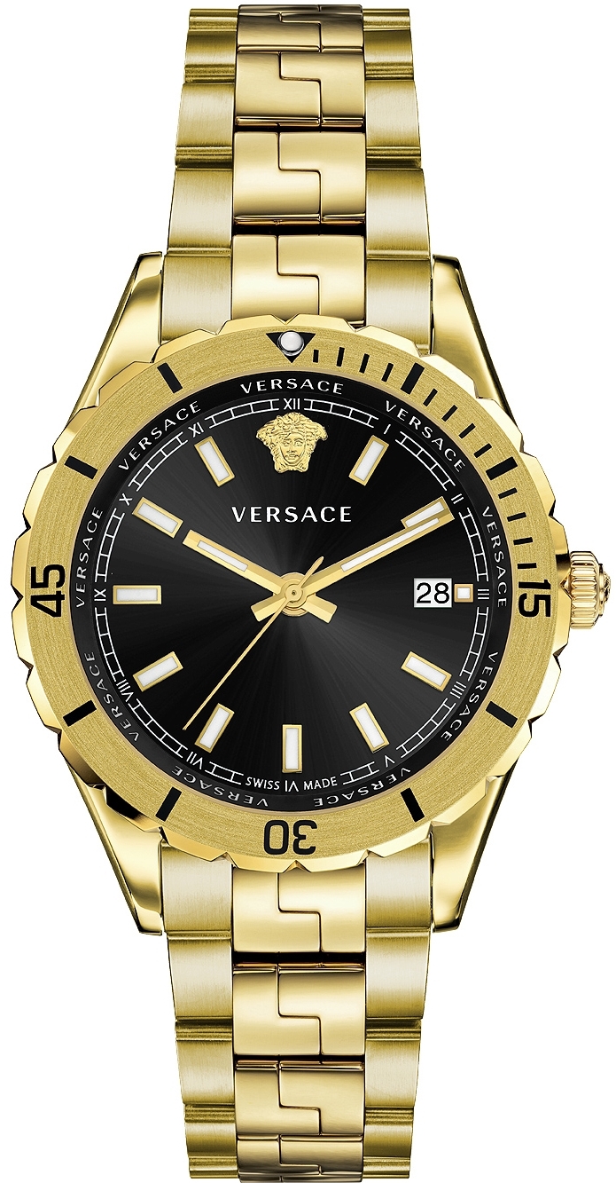 Versace Miesten kello VE3A00820 Hellenyium Musta/Kullansävytetty