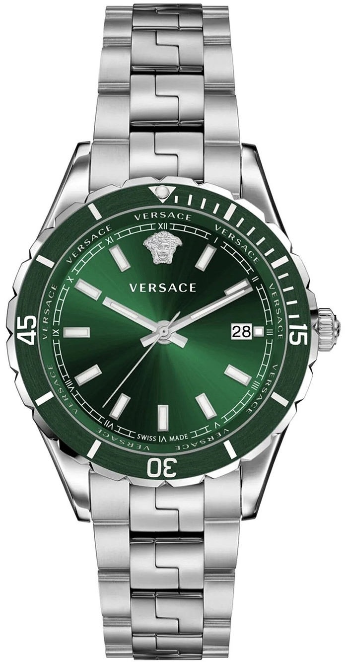 Versace Miesten kello VE3A01022 Hellenyium Vihreä/Teräs Ø42 mm