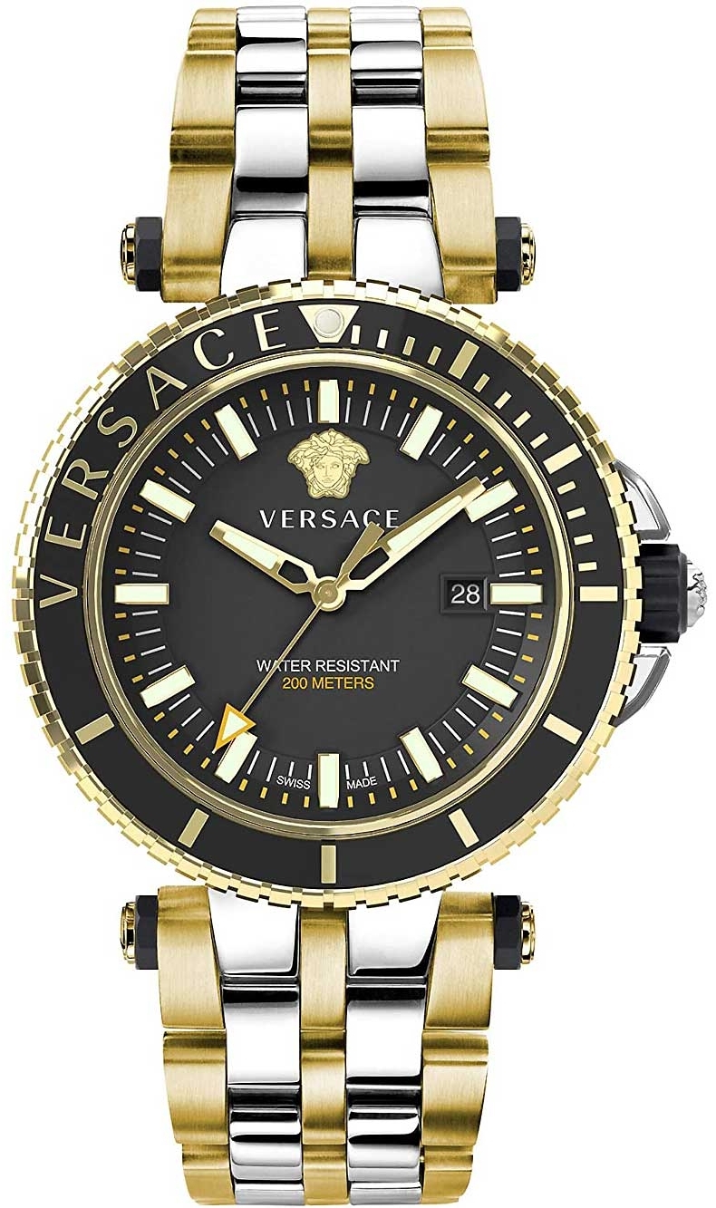 Versace Miesten kello VEAK00518 V Race Musta/Teräs Ø46 mm