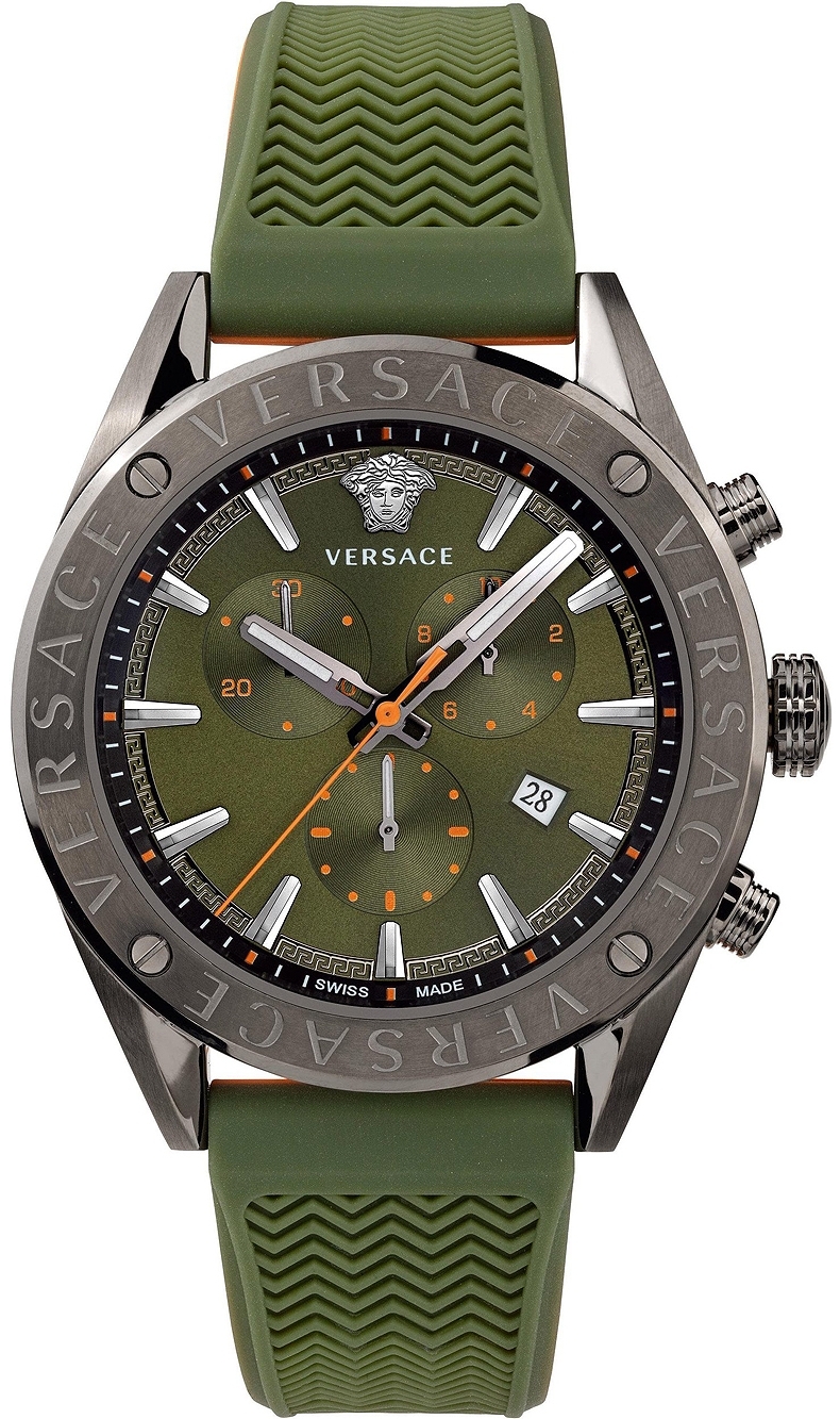 Versace Miesten kello VEHB00319 V Chrono Vihreä/Muovi Ø45 mm