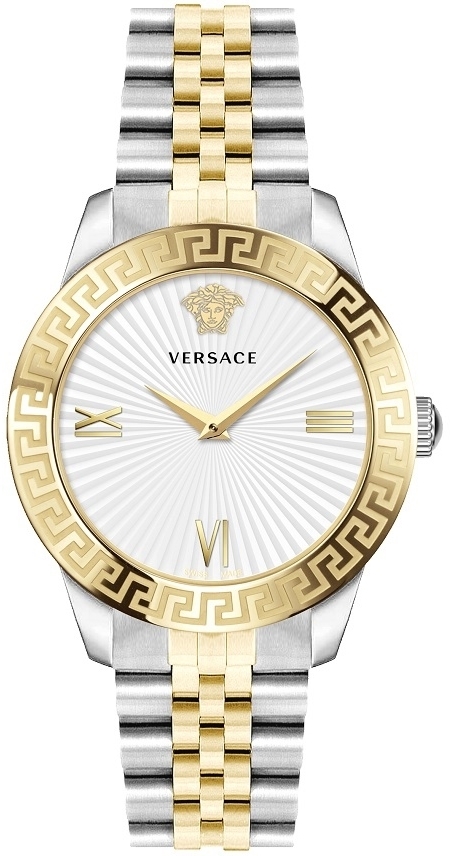 Versace Naisten kello VEVC00519 Greca Musta/Teräs Ø39 mm