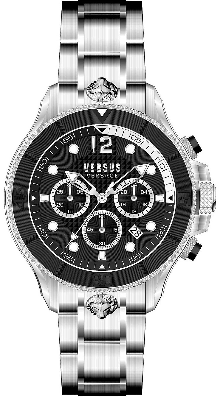 Versus by Versace Miesten kello VSPVV0420 Volta Musta/Teräs Ø49 mm