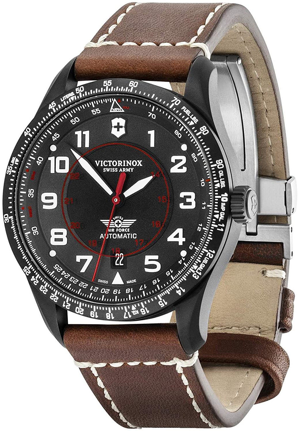 Victorinox Miesten kello 241886 Musta/Nahka Ø42 mm