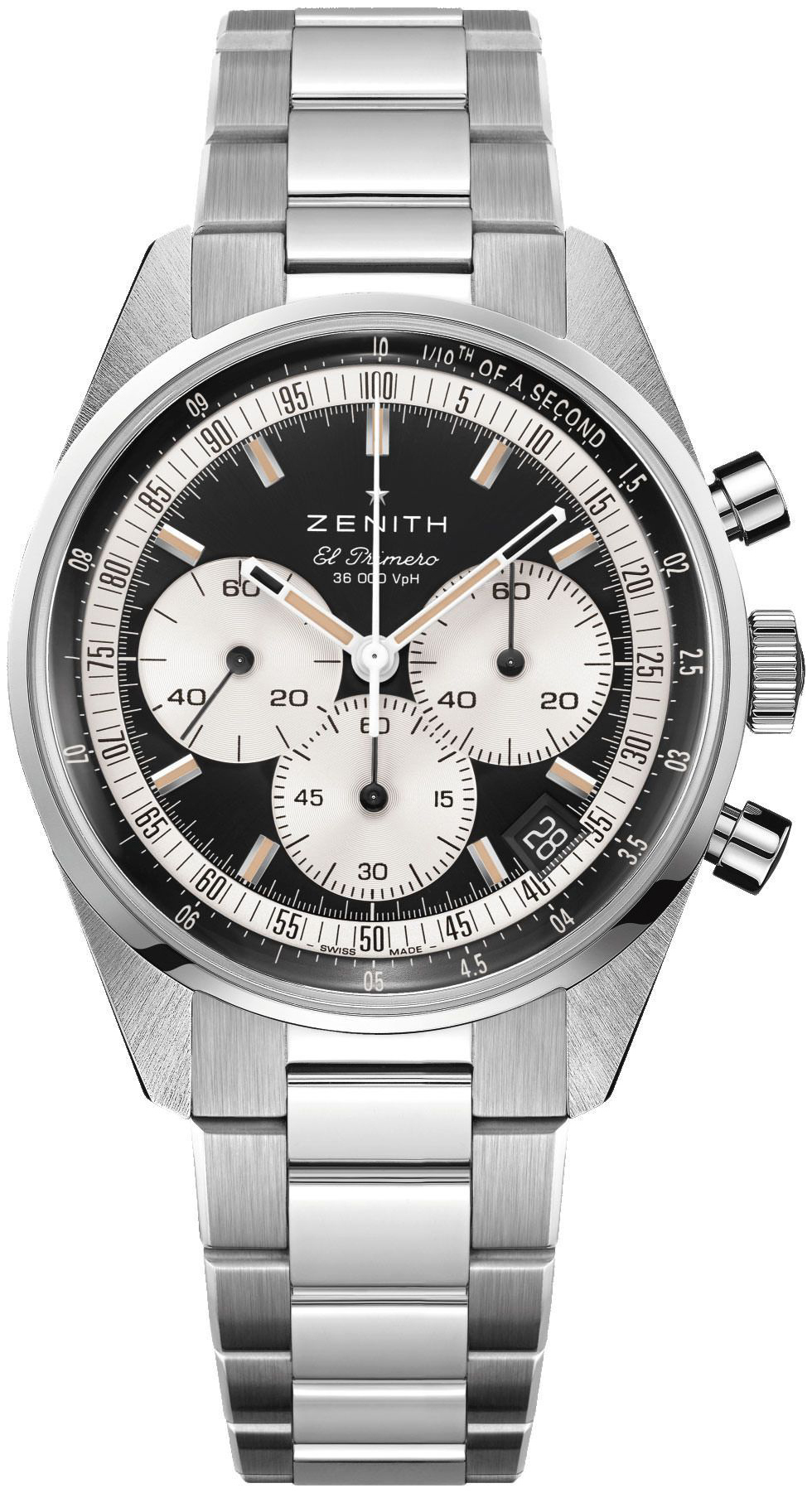 Zenith Miesten kello 03.3200.3600-21.M3200 El Primero Musta/Teräs