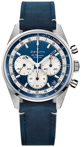 Zenith 03.3200.3600-51.C902 El Primero Sininen/Nahka Ø38 mm