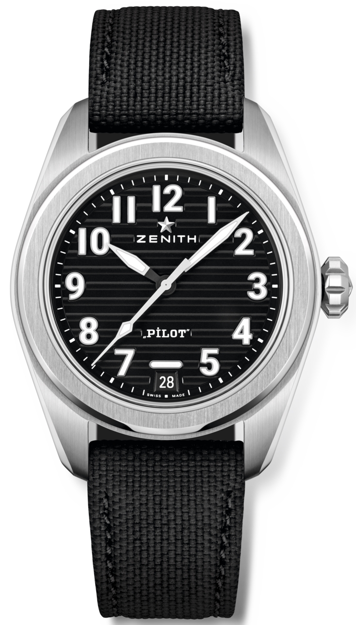 Zenith Miesten kello 03.4000.3620-21.I001 Pilot Musta/Kumi Ø40 mm